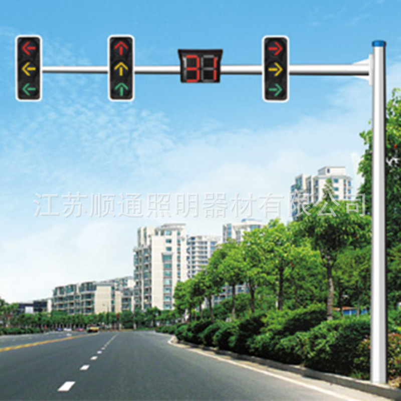 L型T型信号灯交通路灯交通信号灯道路警示led指示灯红绿灯定制图1