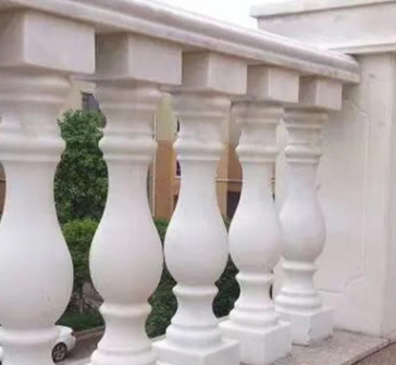 工厂生产花瓶柱石栏杆 石材雕塑别墅石栏杆 楼梯阳台石雕石材栏杆图1