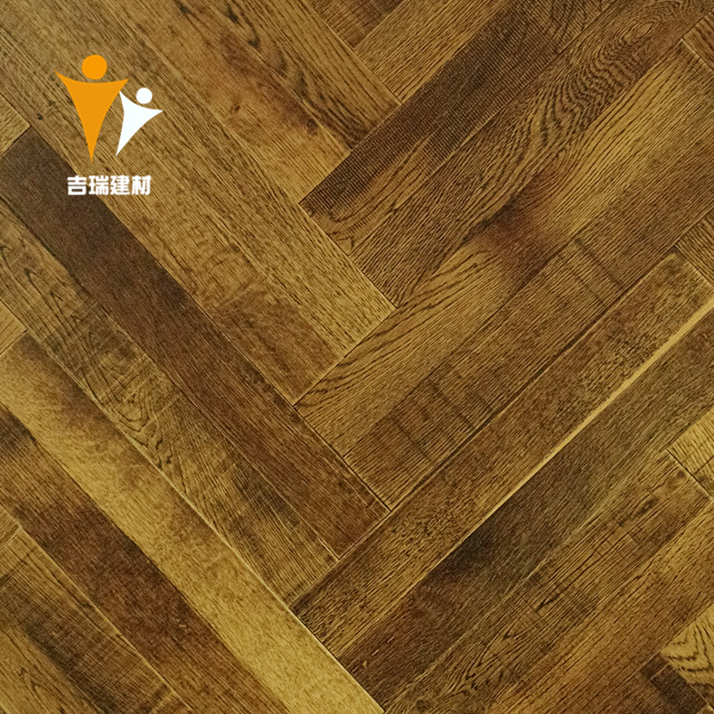 厂家直销吉瑞古橡木实木多层地板纯木地板地热地板 卡扣锁扣地板