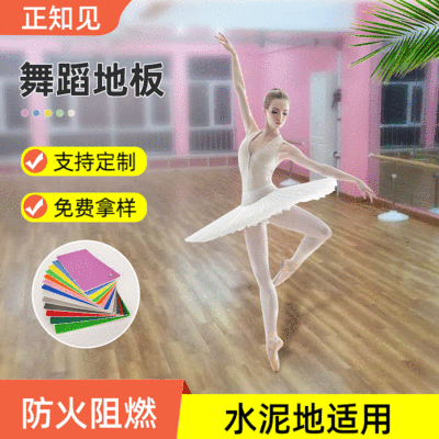 早教地胶地板革芭蕾体操舞蹈室地胶 pvc塑胶运动板舞蹈地板贴