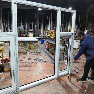 108断桥铝门窗纱一体封阳台落地隔音玻璃阳光房铝合金平开窗定制