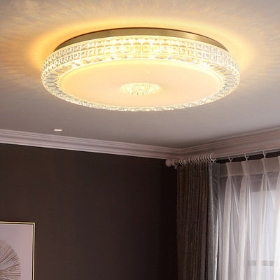 后现代LED全铜吸顶灯圆形卧室客厅灯美式家用简约过道走廊灯