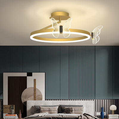 LED吸顶灯 2021新款创意蝴蝶型卧室灯简约现代个性时尚家用餐厅灯