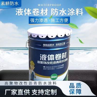 液体卷材 高聚物改性沥青防水涂料 工程家装免烤油膏填缝防水漆