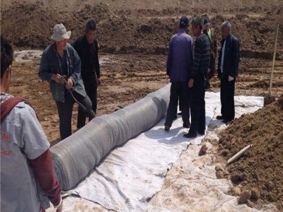 防水毯厂家定制生产 人工湖GCL钠基膨润土防水毯 垃圾填埋场覆膜防水毯