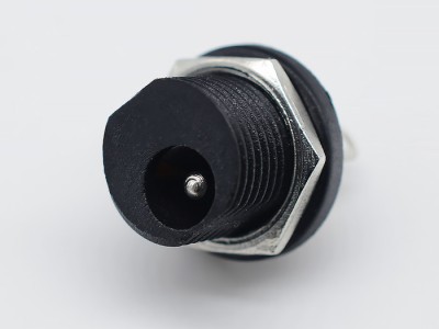 纽系DC-021 DC直流电源插座 防水5521 dc-021m外拧螺丝防水帽 5.5*2.5三脚焊线图1