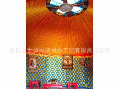 牧府 新款**雕刻蒙古包 餐饮住宿蒙古包  防木结构防水图1