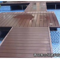 泰合洋房 木塑地板 防水地板 木栈道 PE木塑材料工厂