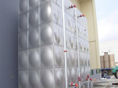 昌鑫源   白钢水箱定制  不锈钢水箱厂家    消防水箱加工图1