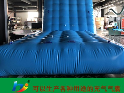 华津气模 可按客户需求定做pvc夹网布材ou充气气囊气垫消防水池压桥水袋图1