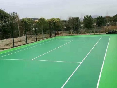 东莞学校运动丙烯酸地坪 颜色多样 防水 耐磨运动地坪室内 室外均可使用图1