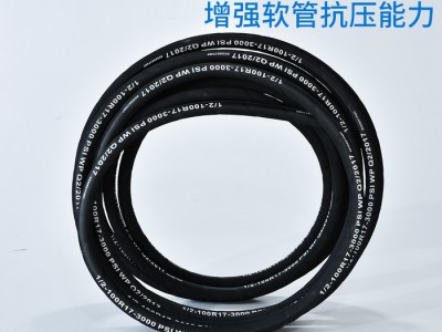高压防水软管 油压液压胶管 不锈钢一层编织胶管 洗车高压软管 现货定制图1