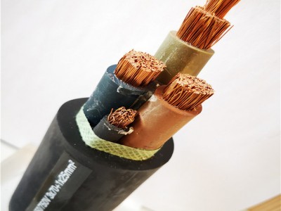 厂家批发国标黑电缆防水防冻抗拉电缆 橡套软电缆