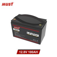 MUST12.8V100AH家用锂电池 防水铅酸壳battery光伏储能系统锂电池LP15-12100-TRZ