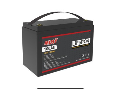 MUST12.8V100AH家用锂电池 防水铅酸壳battery光伏储能系统锂电池LP15-12100-LDL