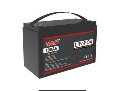 MUST12.8V100AH家用锂电池 防水铅酸壳battery光伏储能系统锂电池LP15-12100-LDL图1