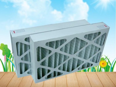 新乡绿叶 折叠式初效过滤器 防水纸外框G3G4图1