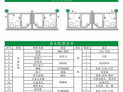 逸巢集成整体卫生间一体式宾馆酒店卫浴间无需防水卫生间图1