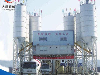供应建筑机械混凝土拌和楼/HZS60混凝土搅拌站销售厂家水泥搅拌站设备图1