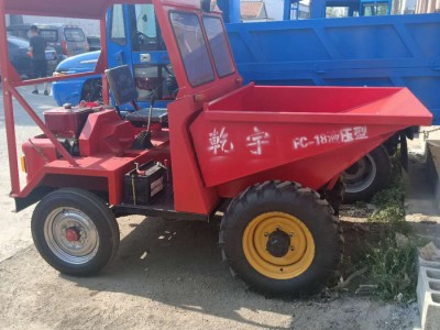 益荣机械 电启动柴油翻斗车 浙江义乌建筑机械蹦蹦车图1