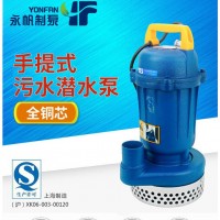 上海永帆单相潜水泵WQ-10-0.75   220v   管口内径50