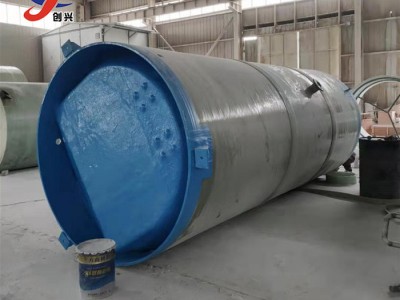创兴定制 玻璃钢一体化预制泵站 城市建筑供水排水泵站 雨洪应急处理泵站 一体化污水提升泵站图1