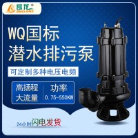 厂家货源WQ潜水排污泵 WQ无堵塞立式污水泵抽污水泵 液下立式潜水泵