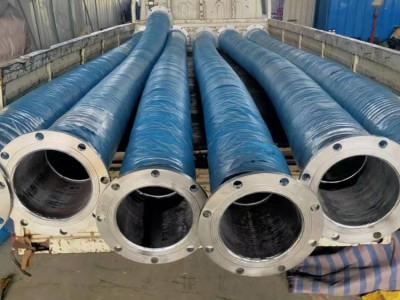 生产厂家 大口径胶管 大口径疏浚胶管 水泵配套用黑色橡胶钢丝软管图1