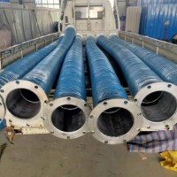 生产厂家 大口径胶管 大口径疏浚胶管 水泵配套用黑色橡胶钢丝软管