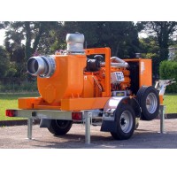 柴油机水泵 移动式120kW大流量高扬程柴油水泵抽水机离心泵