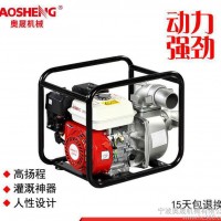 无刷农用抽水机QGZ80-30 无刷微型循环水泵 便携式灌溉汽油机水泵
