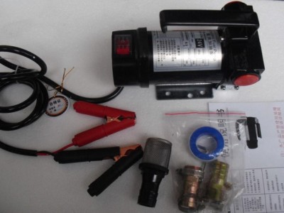 柴油加油泵 抽油泵12V24V 手拿电动抽水泵 小型电动抽油泵图1