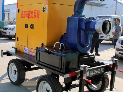 400立方/小时移动自吸泵站 排水单元 移动电源车 防汛泵车 柴油机水泵