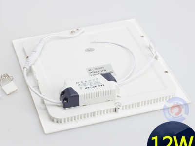 **LED商业照明灯具 方形LED灯具12W暗装 LED面板灯AS12图1