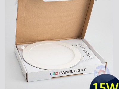 新款嵌入式商业工程灯具LED圆形15w暗装 LED天花面板灯AR15图1
