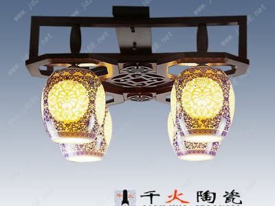 景德镇青花瓷灯具厂家 陶瓷吊灯图1