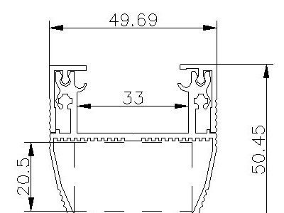 【本店**】专业防水洗墙灯外壳  HY－XW－8010-36W LED洗墙灯外壳 6063铝外壳套件