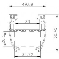 【本店**】专业防水洗墙灯外壳  HY－XW－8010-36W LED洗墙灯外壳 6063铝外壳套件