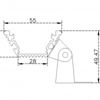 【供货】厂家供应HY-XW-8010超薄洗墙灯外壳 洗墙灯外壳套件