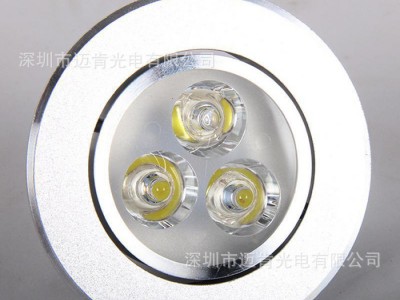 LED灯具室内新款LED天花灯1*3W 12W天花射灯 LED照明灯具天花灯图1