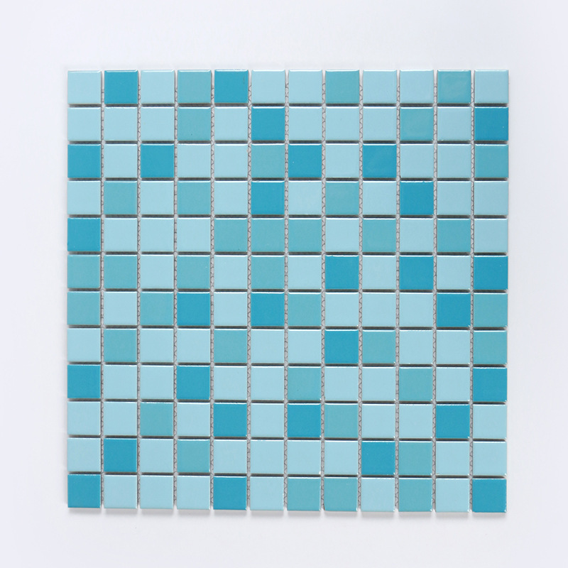 纯色泳池陶瓷马赛克 2.3和4.8规格 蓝色陶瓷马赛克系列厂家直销