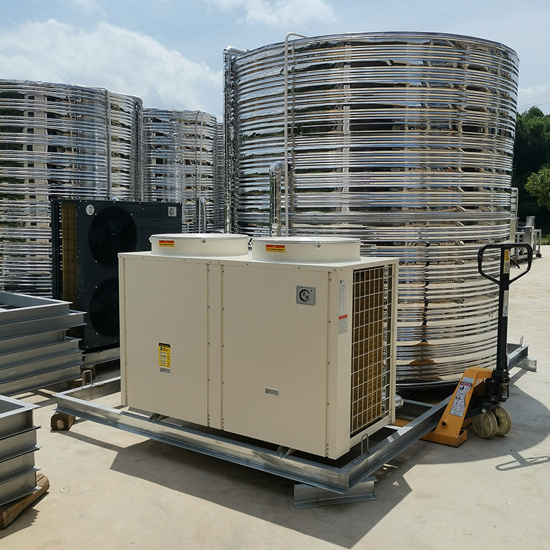 建筑工地一体式10P10吨空气能热水机批发 5P商用超低温空气源厂家