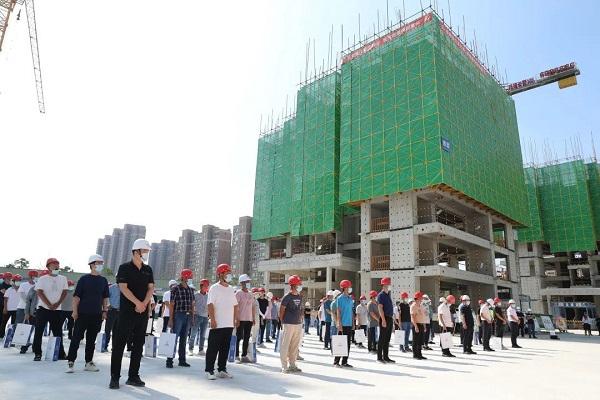 漯河：建筑施工领域安全生产月举行安全生产现场观摩