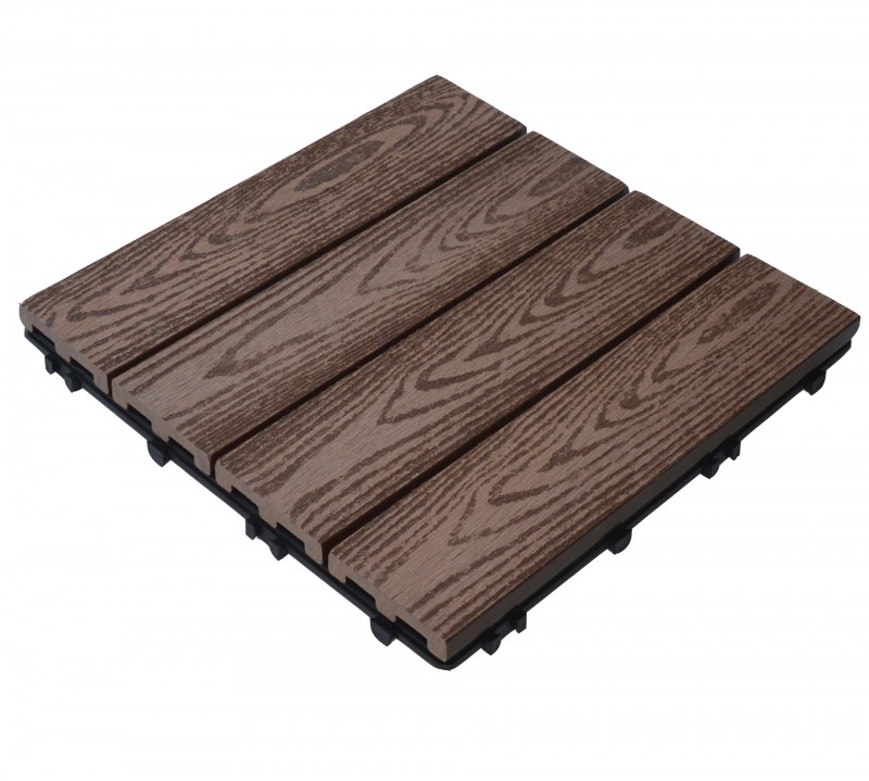 厂家直供木塑DIY地板 阳台地板 环保木塑露台地板 户外木塑DIY