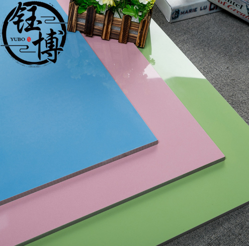 山彩色600×600亮光纯色全抛釉地砖 商场幼儿园黄蓝粉绿地板砖