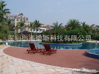 户外塑木空心地板防腐防滑室外广场平台花园别墅生态木拼接地板图1