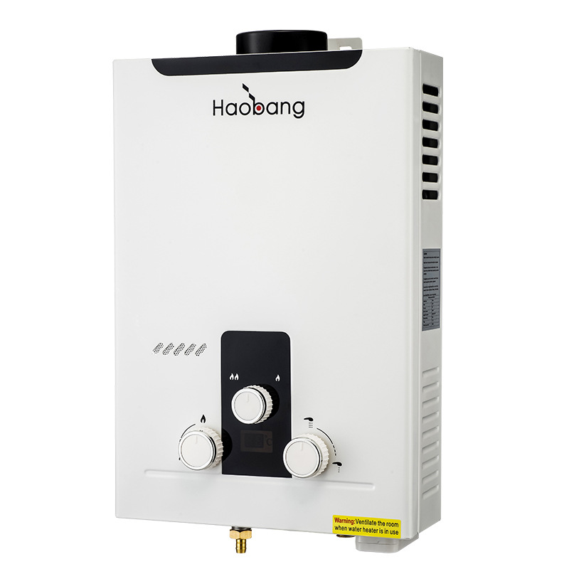 豪邦订货 批发 烟道式燃气热水器 直排式热水器 外贸热水器