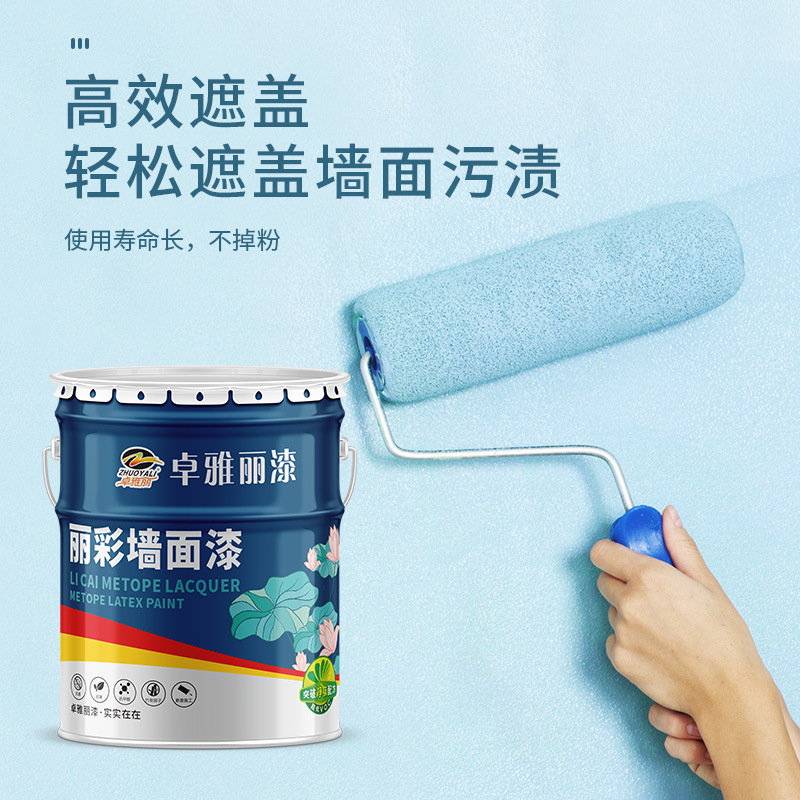 乳胶漆室内家用内墙墙面乳胶漆水性漆抗碱防霉净味墙面乳胶漆