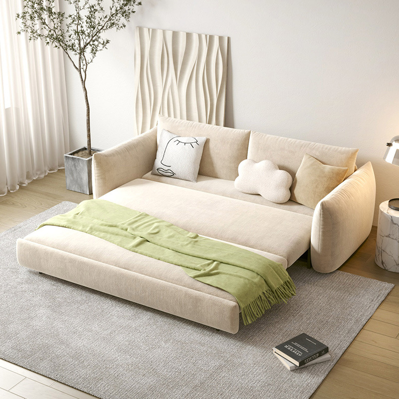 沙发床轻奢两用可折叠1.5米带储物客厅双人小户型多功能高级感