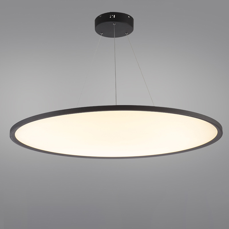 大尺寸面板圆形LED吊线灯非标面板灯创意节能超薄工程吊灯